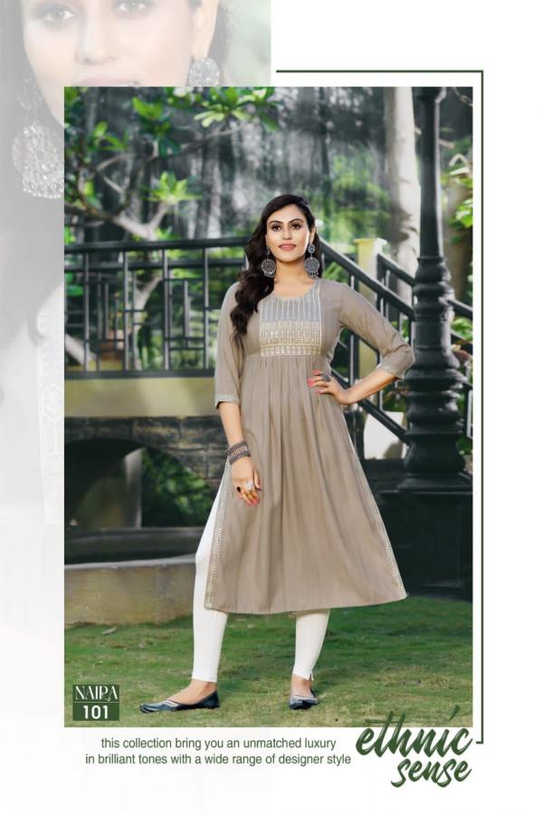 Hirwa Naira Fancy Festive Viscose Designer Kurti Collection